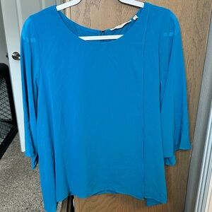Soft Surroundings MP Teal Blouse